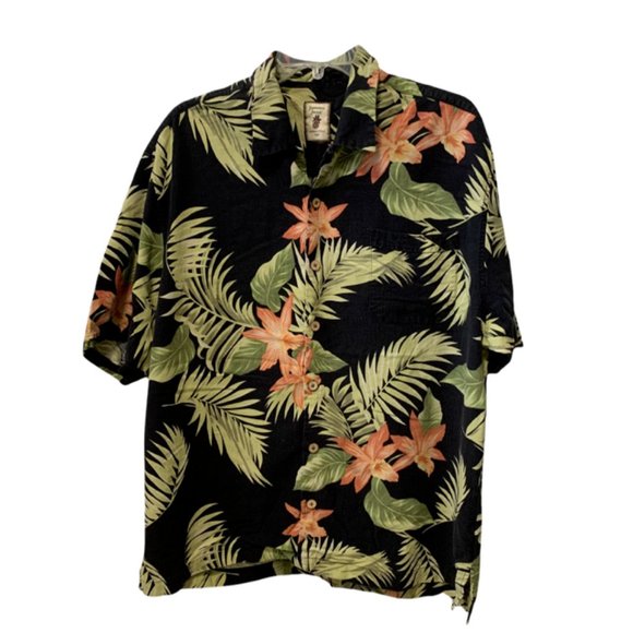 Jamaica Jaxx 100% Silk Island Style Shirt Large - Picture 4 of 7